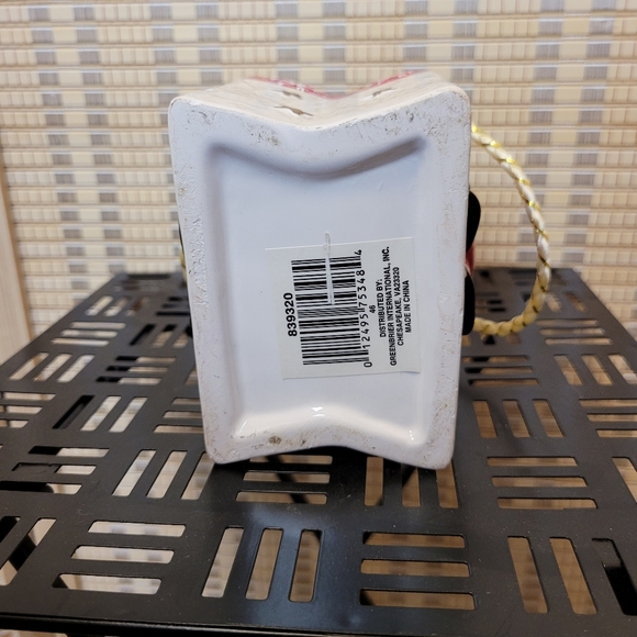 Ceramic Santa basket with rope handles - Picture 5 of 8